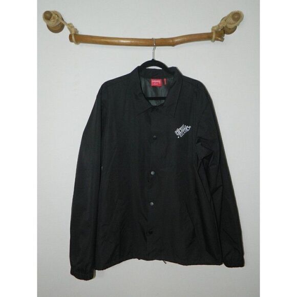 The Standard Label Jacket Black Graphic Windbreaker Men's Size X-Large - Picture 6 of 9